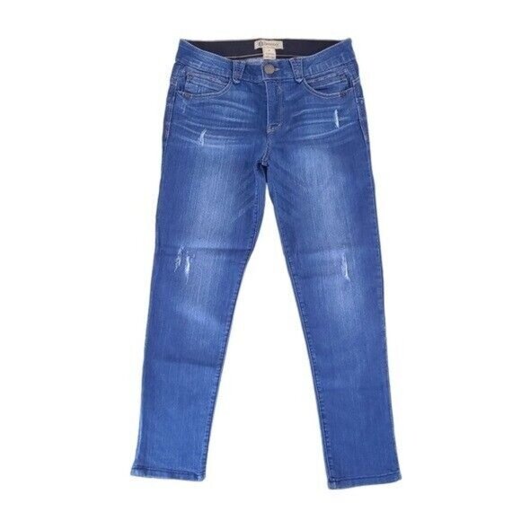 Democracy Ab Solution Distressed Shaping Skinny Jeans Size 8